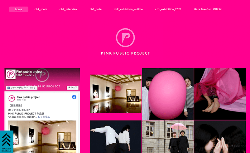 PINK PUBLIC PROJECTウェブサイト